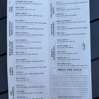 Less Traveled - Menu - Cocktail Bars Near Me - Grand Rapids, Michigan