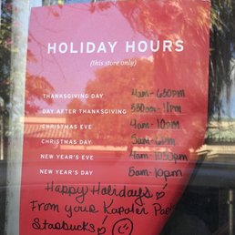Holiday hours 2018 Holiday hours 2018