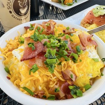 Southern Grounds - Cheesy grits bowl - Coffee & Tea Near Me - St. Augustine, Florida