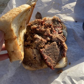 Dad's Diner A Go-Go - #14 Texan Brisket sandwich also comes with a bag of chips - Barbeque Near Me - Anacortes, Washington