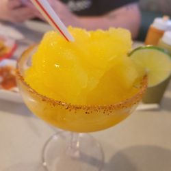Los Burritos Mexicanos - My frozen mango margarita with a Tajin rim