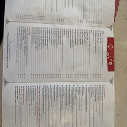 Shang Hai Chinese Restaurant - Menu