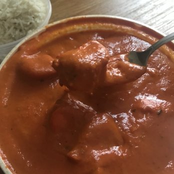 Indian Express - Chicken tikka masala, rice and garlic naan - Indian Near Me - New York, New York Indian Express - Chicken tikka masala, rice and garlic naan - Indian Near Me - New York, New York