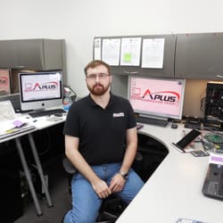 A Plus Computer Tech - Here is Alan, who is also a production assistant at a theater in Renton.