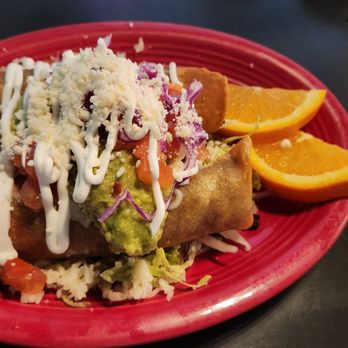 Tesoro Fine Mexican Restaurant - 2 flautas (HUGE in my opinion) - Mexican Near Me - Turlock, California Tesoro Fine Mexican Restaurant - 2 flautas (HUGE in my opinion) - Mexican Near Me - Turlock, California