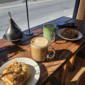 The Baklava Lady - Mushroom boreks and cardamom latte and pistachio matcha latte - Cafes Near Me - Englishtown, New Jersey The Baklava Lady - Mushroom boreks and cardamom latte and pistachio matcha latte - Cafes Near Me - Englishtown, New Jersey