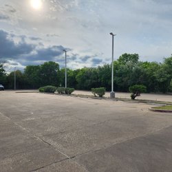 Large parking lot