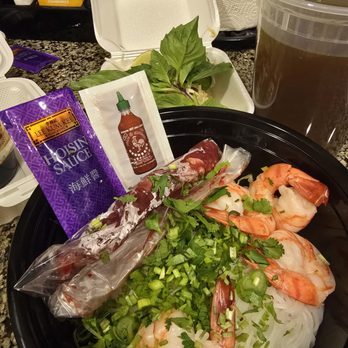575 Bistro - Filet and shrimp pho take out...oh yea! - Seafood Near Me - Kennesaw, Georgia