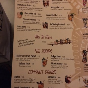 Trader Vic's - Menu - Hawaiian Near Me - London, XGL