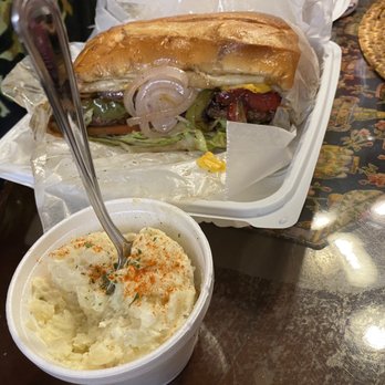 Burger City - W/ potato salad - Burgers Near Me - Vacaville, California