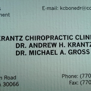 Krantz Chiropractic Clinic PC - card - Chiropractors Near Me - Marietta, Georgia Krantz Chiropractic Clinic PC - card - Chiropractors Near Me - Marietta, Georgia