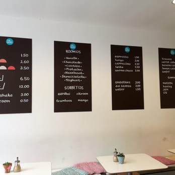 IJs van Oost - The menu. Omg I just realized they have milkshakes! - Ice Cream & Frozen Yogurt Near Me - Amsterdam, New Hampshire