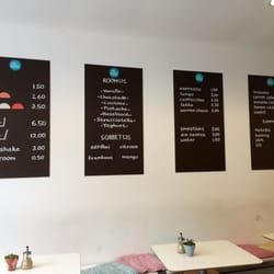 IJs van Oost - The menu. Omg I just realized they have milkshakes!