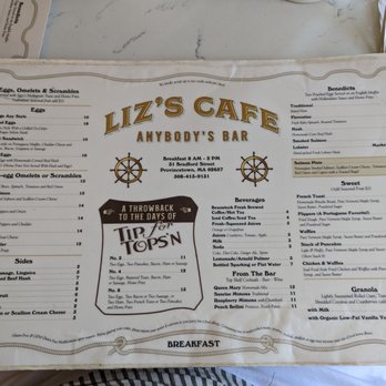 Liz's Cafe Anybody's Bar - Menu, Breakfast all day - Bars Near Me - Provincetown, Massachusetts Liz's Cafe Anybody's Bar - Menu, Breakfast all day - Bars Near Me - Provincetown, Massachusetts