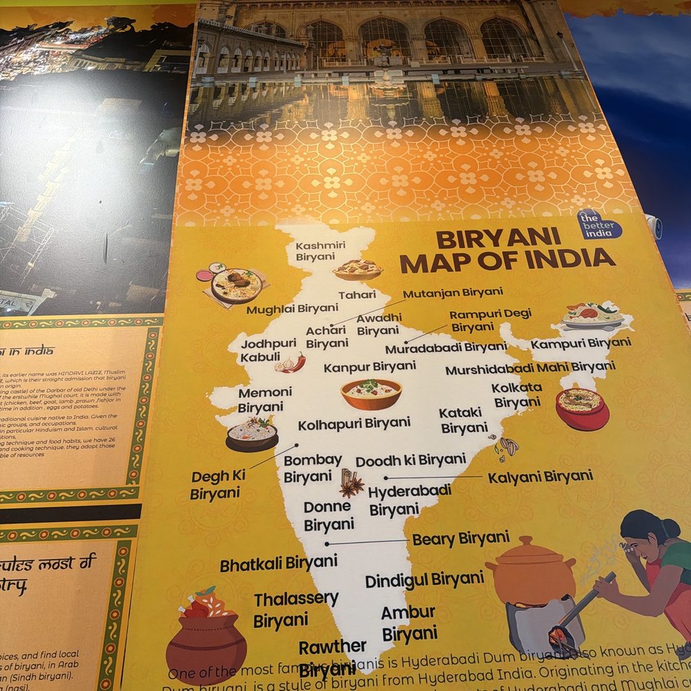 Hyderabadi Zaiqa - Biriyani history wall - Indian Near Me - New York, New York Hyderabadi Zaiqa - Biriyani history wall - Indian Near Me - New York, New York