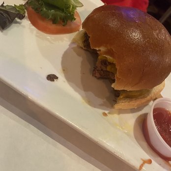 BK9 - Literally two bites of this underwhelming $20 BK9 Burger - Caribbean Near Me - Brooklyn, New York