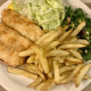 Ted's Montana Grill - Fish Sandwich, Kale salad and Fries - American Near Me - Charlotte, North Carolina Ted's Montana Grill - Fish Sandwich, Kale salad and Fries - American Near Me - Charlotte, North Carolina