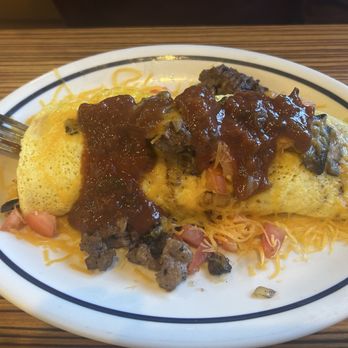 IHOP - Big Steak Omelette Topped with Salsa - Breakfast & Brunch Near Me - SEBRING, Florida IHOP - Big Steak Omelette Topped with Salsa - Breakfast & Brunch Near Me - SEBRING, Florida
