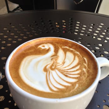 Urth Caffé-Pasadena - Enjoying coffee break with a swan (aka Spanish Latte). - Cafes Near Me - Pasadena, California Urth Caffé-Pasadena - Enjoying coffee break with a swan (aka Spanish Latte). - Cafes Near Me - Pasadena, California