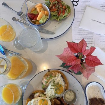 Water Oak Cafe & Bakery - Sunny side tostada plate, mimosas, avocado toast - Breakfast & Brunch Near Me - Webster, Texas