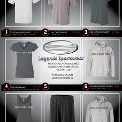 Legends Sportswear - Team spirit wear for your team.