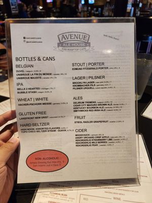 Menu photo 1 Avenue Ale House Oak Park, IL