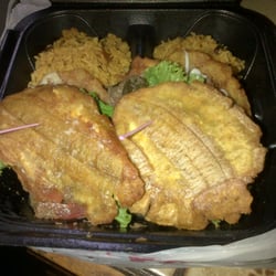 The Jibarito Stop - Steak jibarito and yellow rice!  mmmmm