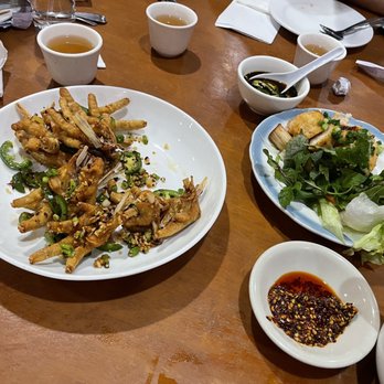 Saigon Seafood - Fried Chicken Feet (Chan Ga Rang Muoi) & Shrimp Paste Rolls (2 rolls) - Vietnamese Near Me - Dorchester, Massachusetts Saigon Seafood - Fried Chicken Feet (Chan Ga Rang Muoi) & Shrimp Paste Rolls (2 rolls) - Vietnamese Near Me - Dorchester, Massachusetts