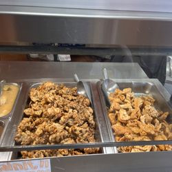 Edna's Filipino Cuisine - Pork intestines, chicken skins