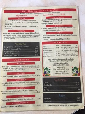 Menu photo 8 El Alamo Cafe Hearne, TX