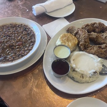 Streets Fine Chicken - Chicken tenders mashed potatoes with gravy biscuit and black eyed peas - Chicken Shop Near Me - Dallas, Texas Streets Fine Chicken - Chicken tenders mashed potatoes with gravy biscuit and black eyed peas - Chicken Shop Near Me - Dallas, Texas