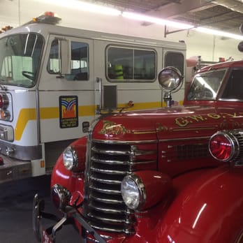 Gaithersburg Washington Grove Fire Museum - 1941 Diamond T fire engine, next to the 1983 Seagrave engine. - Museums Near Me - Gaithersburg, Maryland