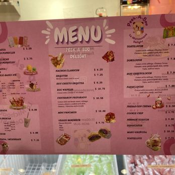 Peek A Boo Delight - Menu (Jan 2024) - Ice Cream & Frozen Yogurt Near Me - Eugene, Oregon