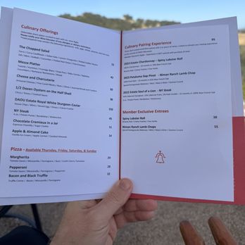 DAOU Vineyards - Menu - Wineries Near Me - Paso Robles, California