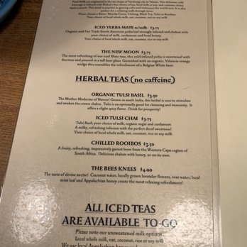 Dobra Tea - Partial menu - Tea Rooms Near Me - Asheville, North Carolina Dobra Tea - Partial menu - Tea Rooms Near Me - Asheville, North Carolina