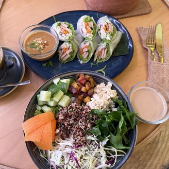 PLNT + HRVST - Spring Rolls, Buddha Salad - Vegan Near Me