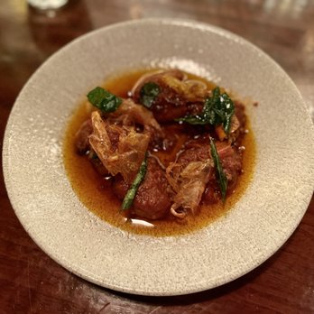 Rupee Bar - Deviled Prawns, crispy fried shells, chili oil - Sri Lankan Near Me - Seattle, Washington