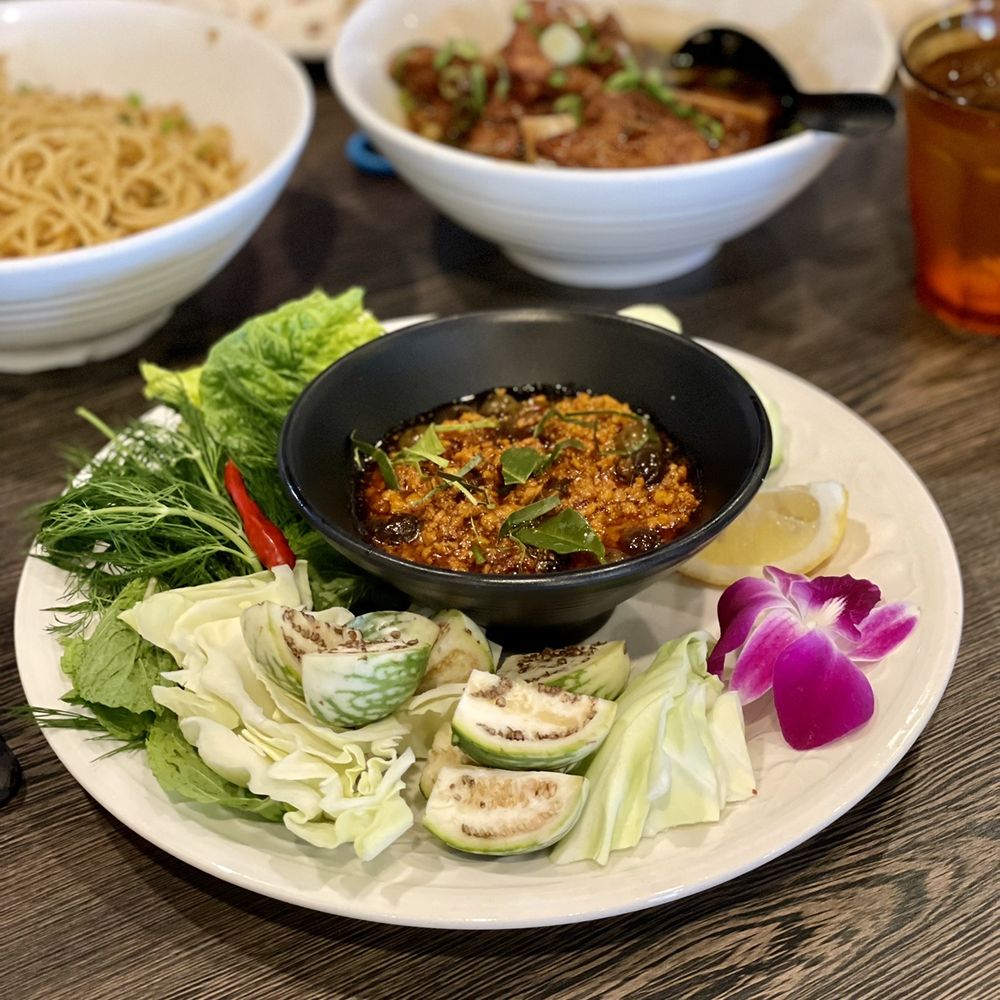 Sitha’s Khmerkitchen - Prahok Ktiss $24 ~ Simmered minced pork with fermented fish and raw vegetables - Pop-Up Restaurants Near Me - Richmond City , California Sitha’s Khmerkitchen - Prahok Ktiss $24 ~ Simmered minced pork with fermented fish and raw vegetables - Pop-Up Restaurants Near Me - Richmond City , California
