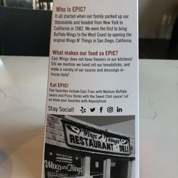 Epic Wings - Backstory - Chicken Wings Near Me - Glendale, Arizona Epic Wings - Backstory - Chicken Wings Near Me - Glendale, Arizona