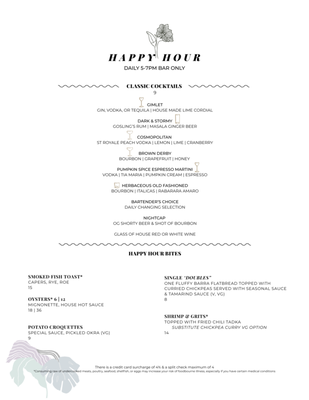 Menu photo 1 Coterie Charleston, SC Menu photo 1 Coterie Charleston, SC