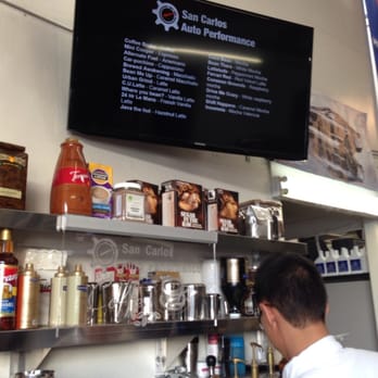 San Carlos Auto Solutions - What auto place provides you with a menu and barista! This one! :) - Auto Repair Near Me - San Carlos, California San Carlos Auto Solutions - What auto place provides you with a menu and barista! This one! :) - Auto Repair Near Me - San Carlos, California