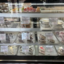 Slices of cake, cheesecake, tiramisu Slices of cake, cheesecake, tiramisu