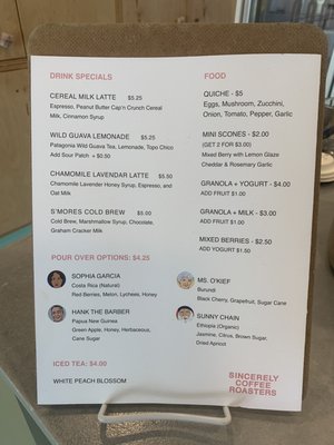 Menu photo 5 Sincerely Coffee Roasters Oklahoma City, OK