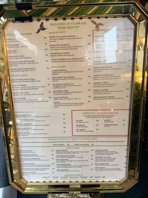 Menu photo 1 Via Brasil Restaurant New York, NY Menu photo 1 Via Brasil Restaurant New York, NY