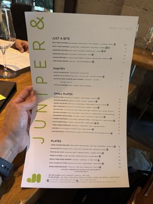 Menu photo 3 Juniper and Ivy San Diego, CA