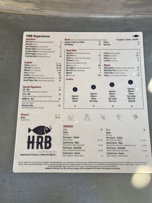 Menu photo 5 HRB Experience Los Angeles, CA Menu photo 5 HRB Experience Los Angeles, CA