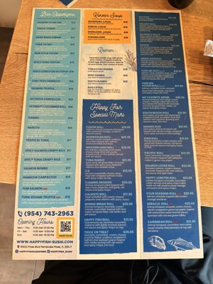 Menu photo 8 Happy Fish Sushi Pembroke Pines, FL