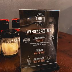 Crust Pizza Co. - Kingwood Place - Weekly specials!