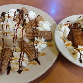 Chile Relleno - Churro and fried ice cream. Fried ice cream is the winnah!!!! - Mexican Near Me - Kaneohe, Hawaii Chile Relleno - Churro and fried ice cream. Fried ice cream is the winnah!!!! - Mexican Near Me - Kaneohe, Hawaii