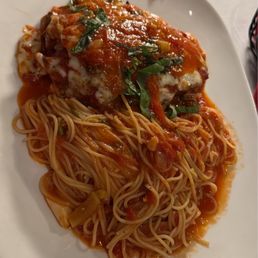 Chicken Parm perfection. Chicken Parm perfection.